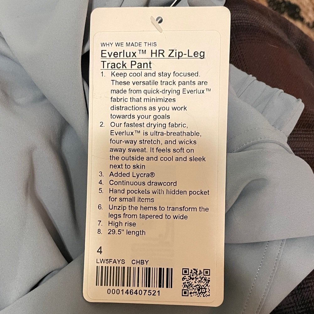 Lululemon chambray Everlux Track Pants